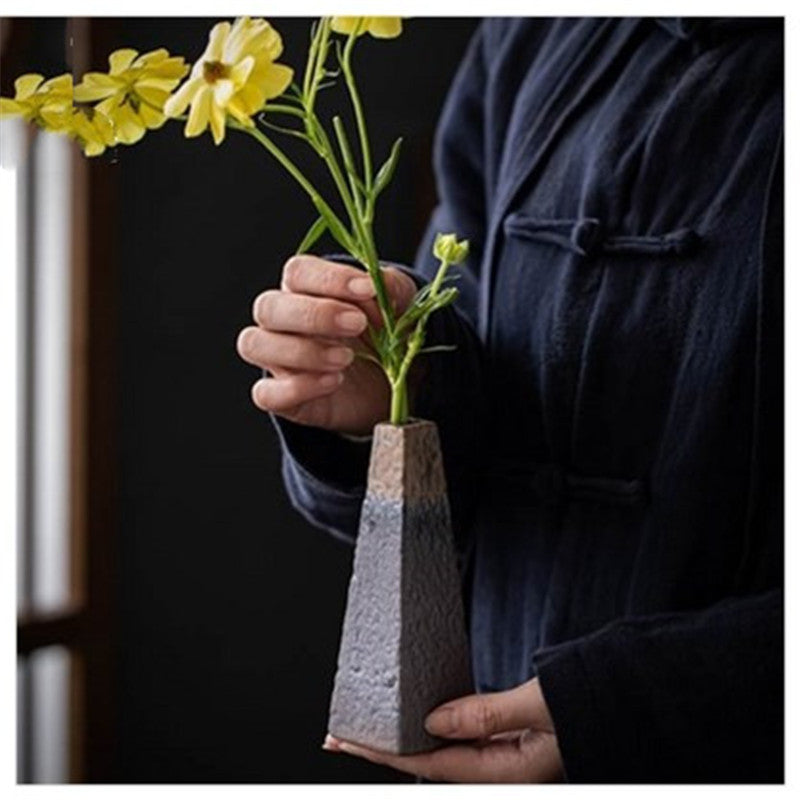 Gold Sculptural Bud Vase Set