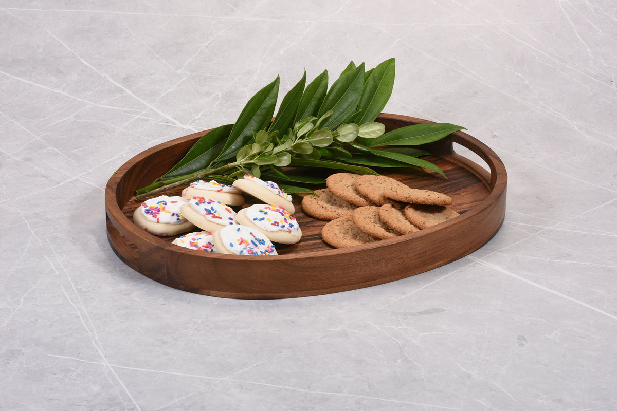 Acacia Oval Serving Tray