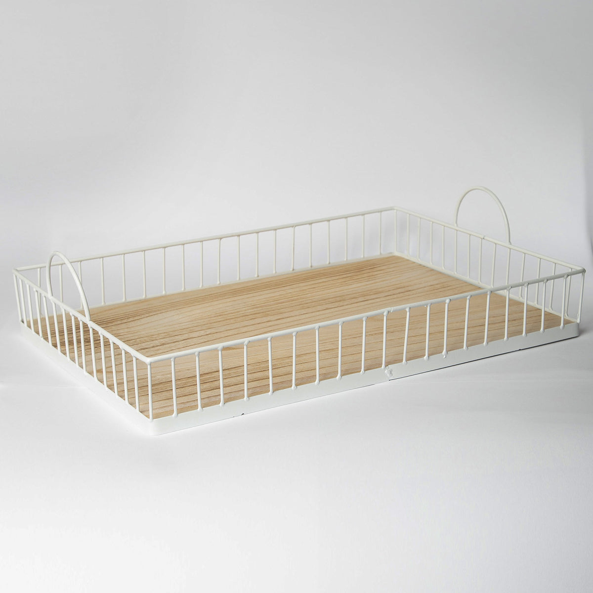 Rustic Metal & Wood Tray