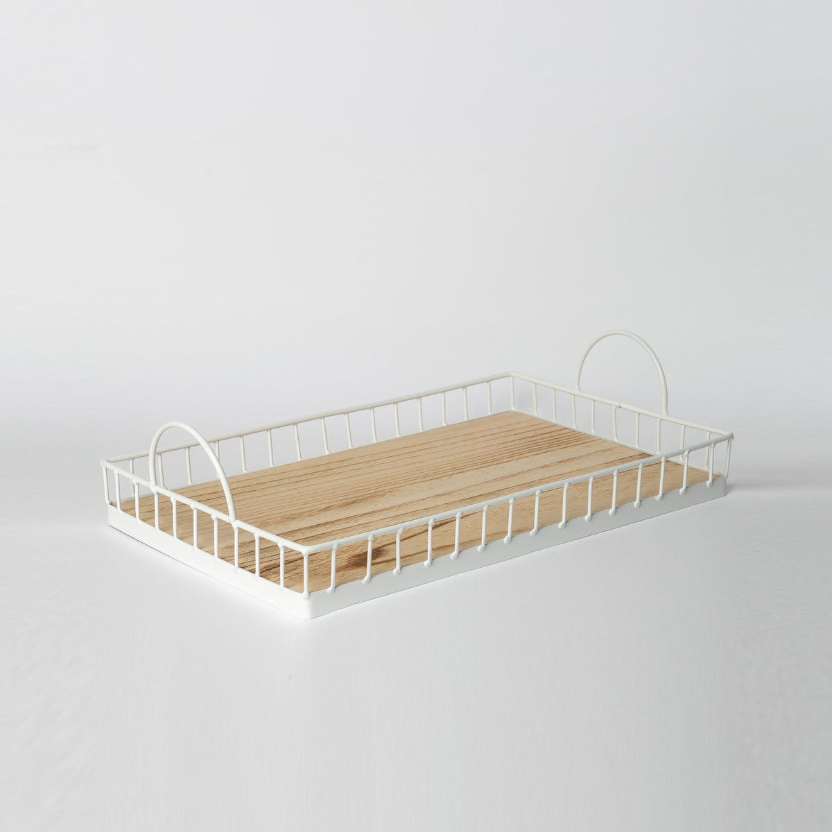 Rustic Metal & Wood Tray
