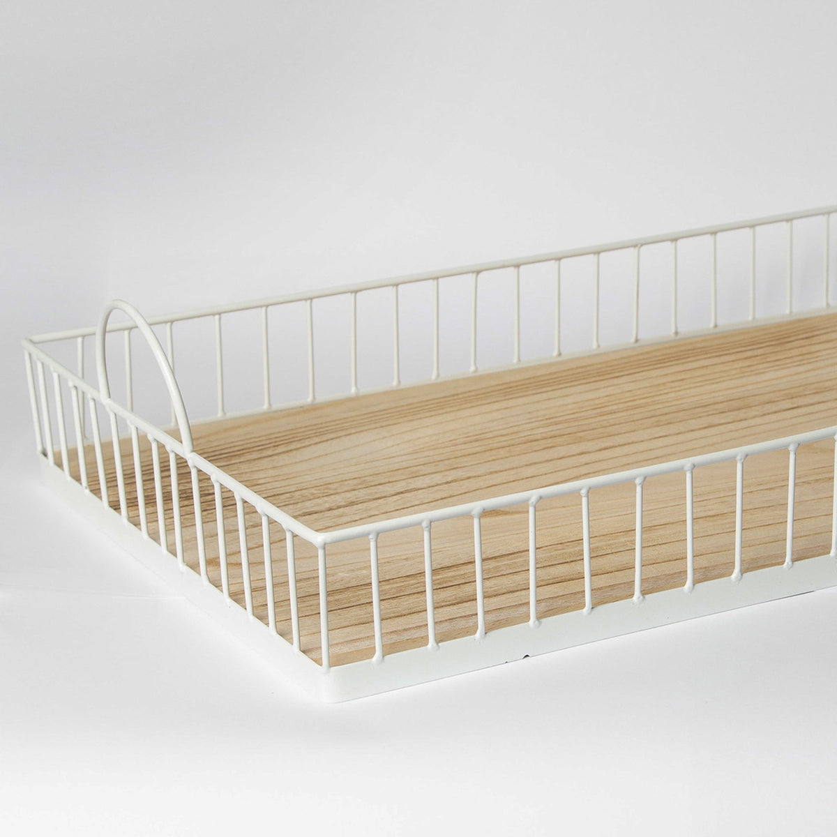 Rustic Metal & Wood Tray
