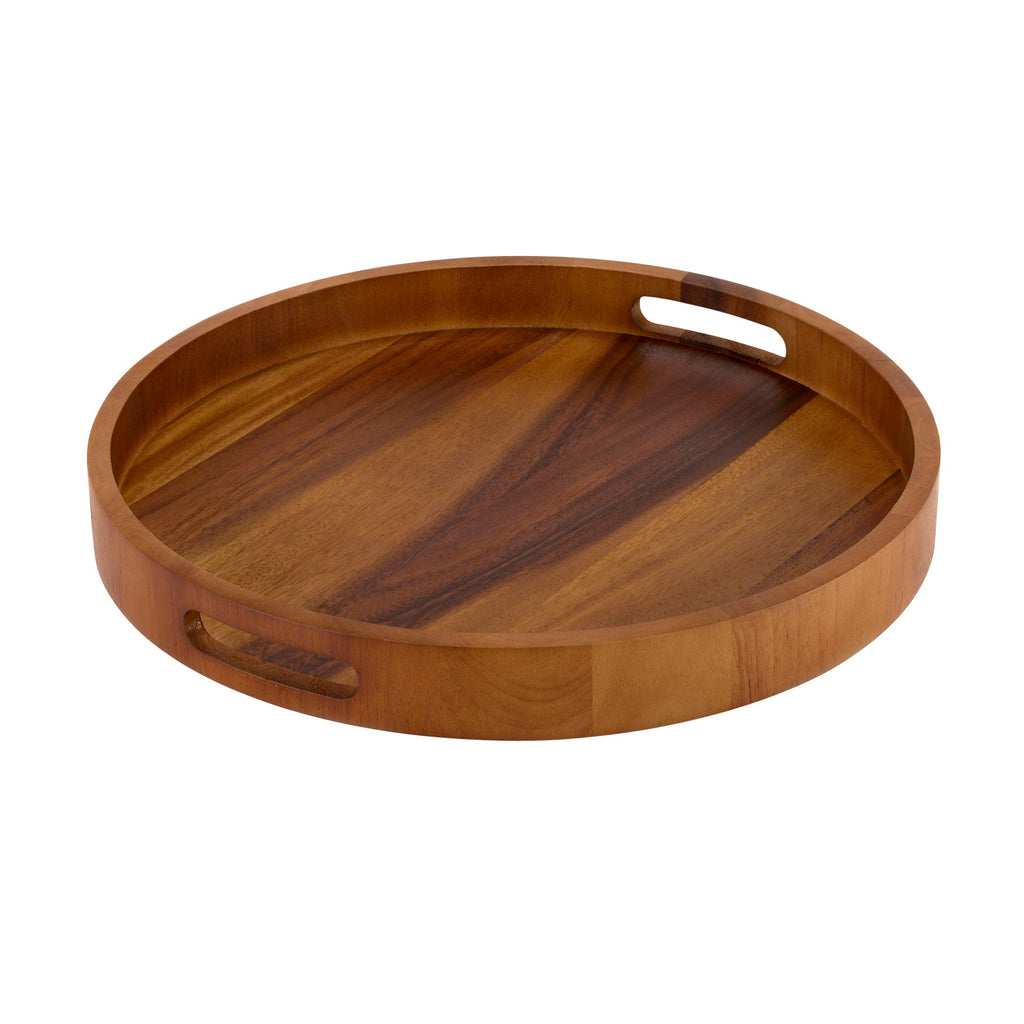 Round Acacia Serving Tray