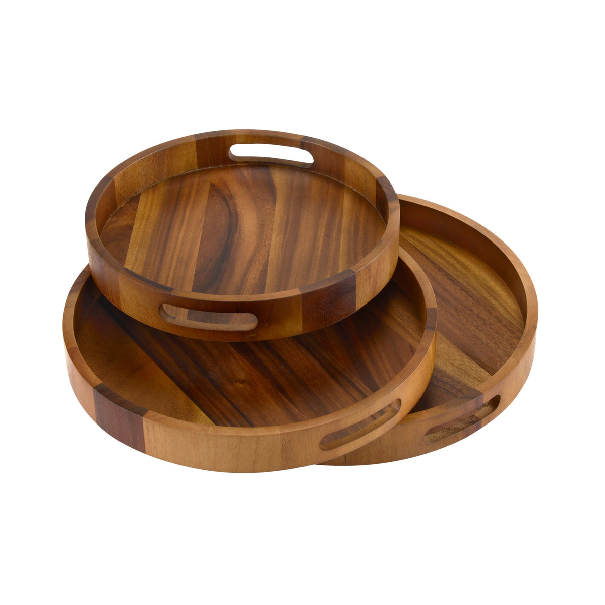Round Acacia Serving Tray