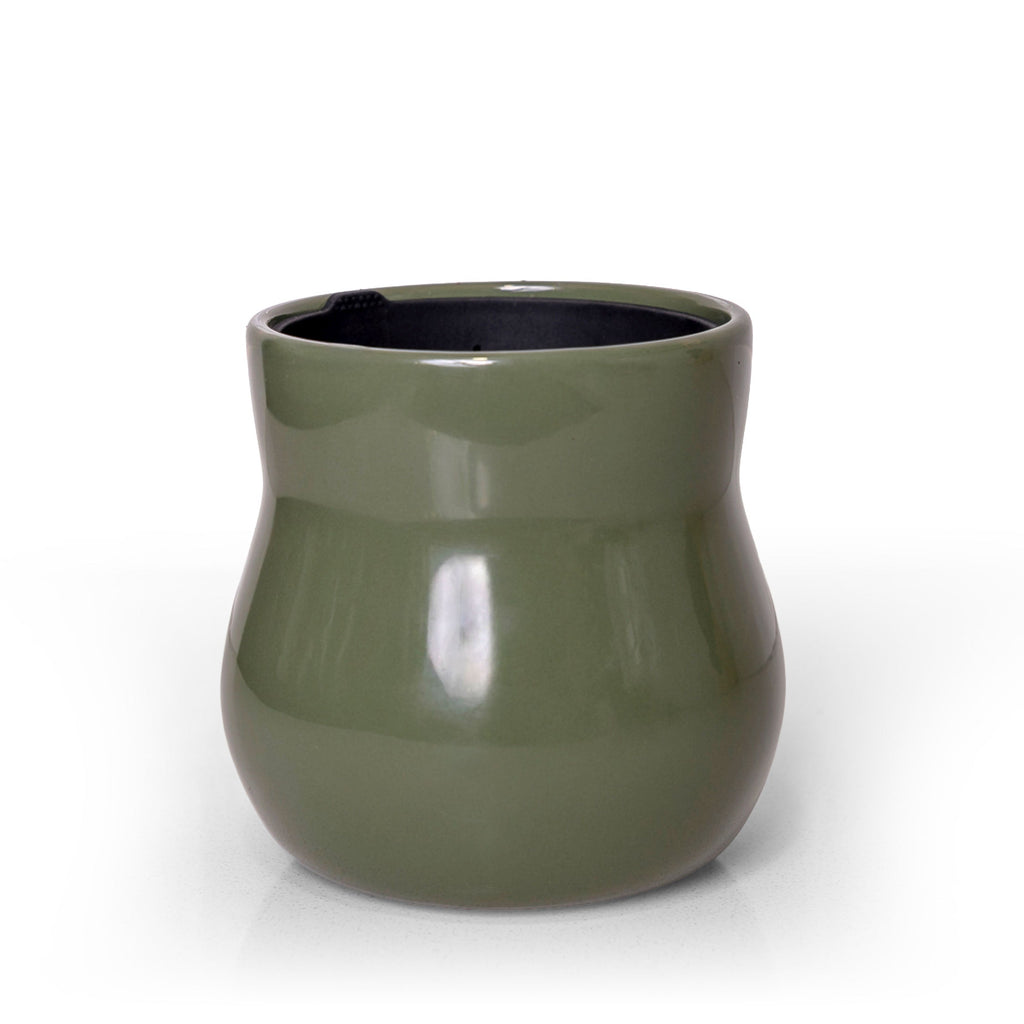 Forest Green Ceramic Planter