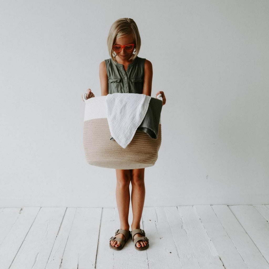 Woven Rope Storage Basket