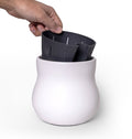Alabaster White Ceramic Planter