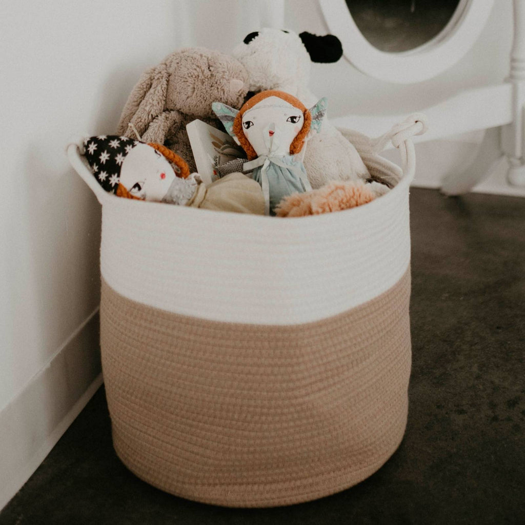 Woven Rope Storage Basket