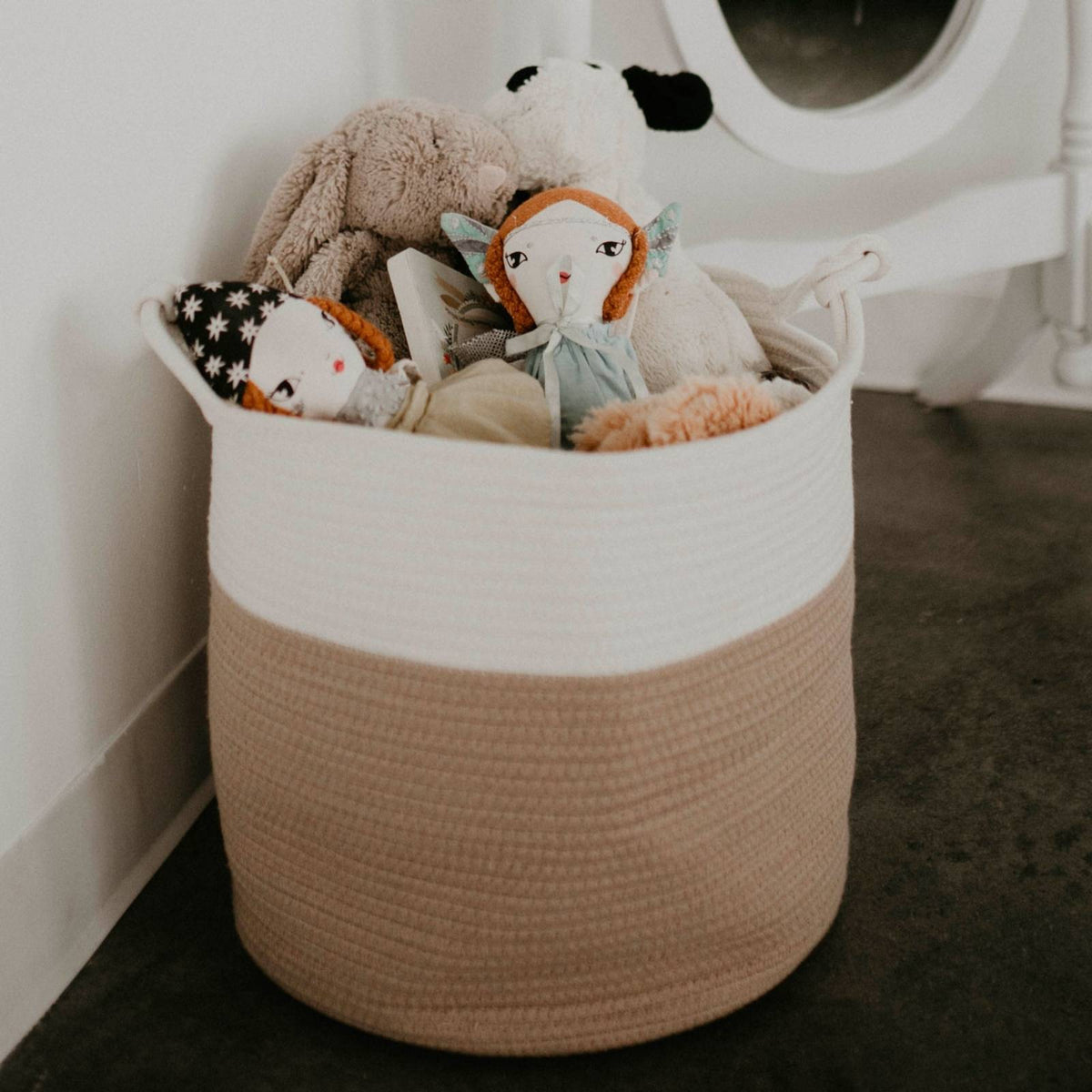 Woven Rope Storage Basket