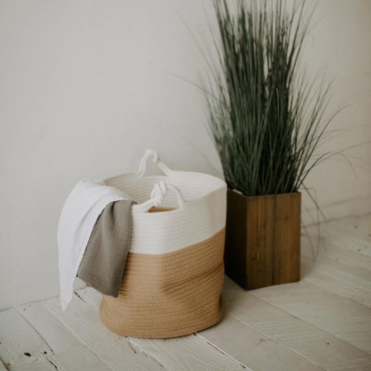 Woven Rope Storage Basket