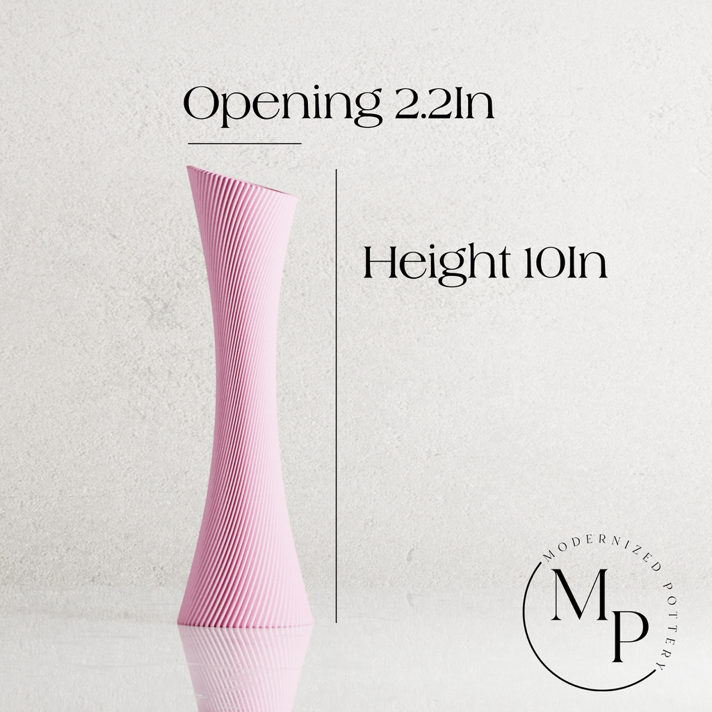 Spiral Rose Sculptural Vase