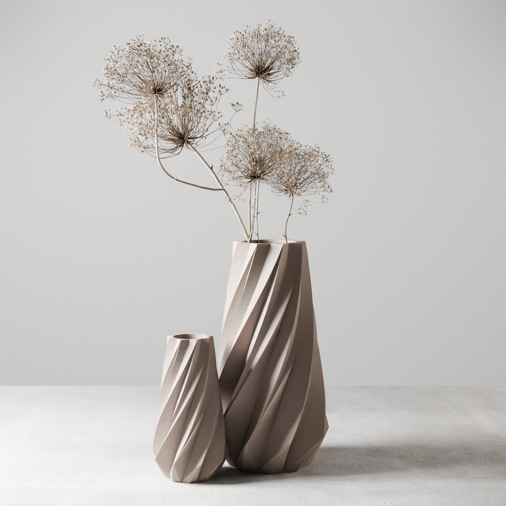 Timber Sculptural Vase