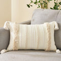 Tufted Cotton Linen Pillow Cover