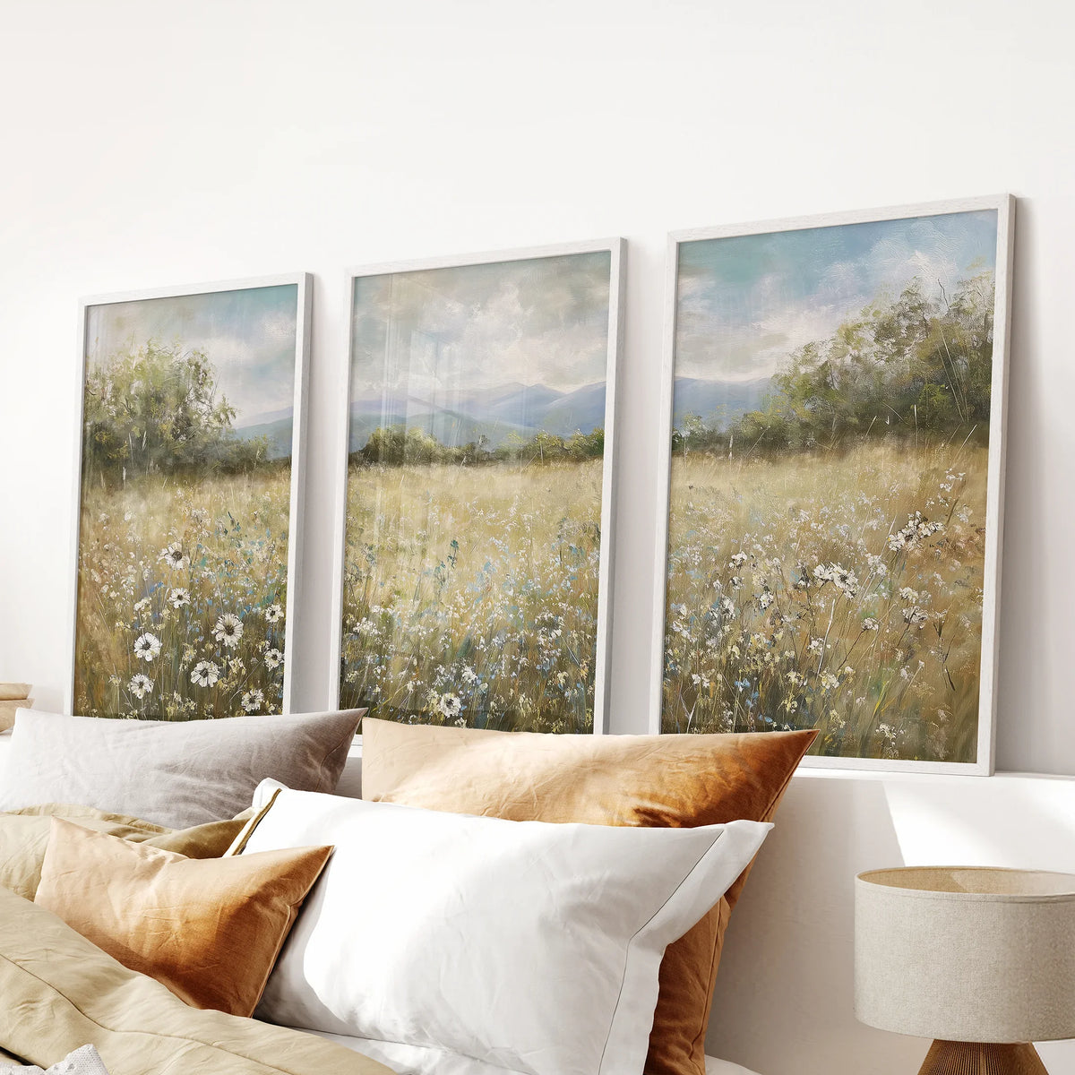 Meadow Wildflowers Prints, Set of 3
