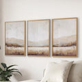 Neutral Landscape Triptych, Set of 3