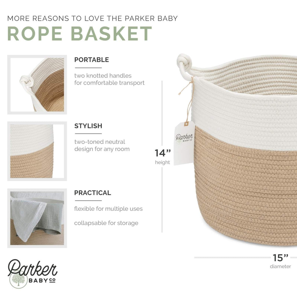 Woven Rope Storage Basket