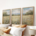 Meadow Wildflowers Prints, Set of 3